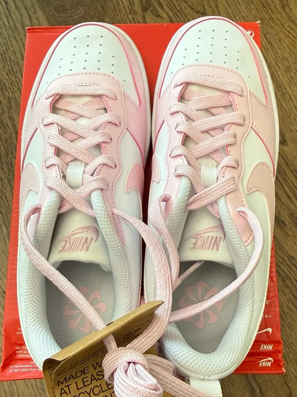 Nike Court Borough Low Recraft GS 7Y White Pink Foam Girls